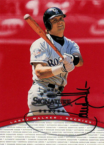 Larry Walker 5ct Lot of Baseball Cards
