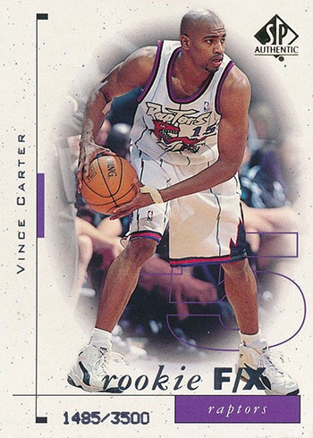1998-99 SP Authentic Vince Carter Rookie Card