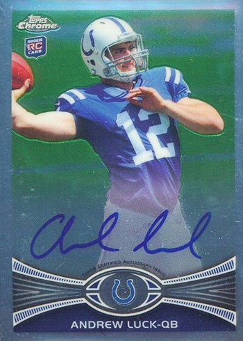 2012 Topps Chrome Andrew Luck Autograph