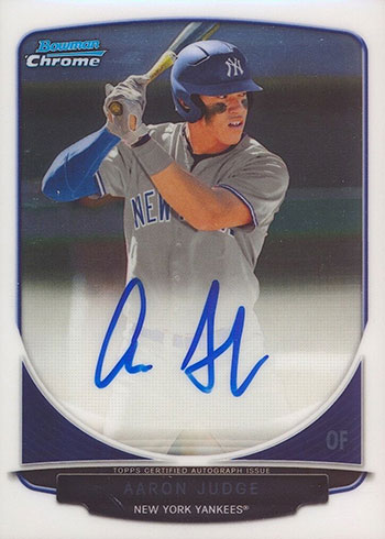 Aaron Judge 2013 Bowman Sterling Prospects Autograph Baseball Card