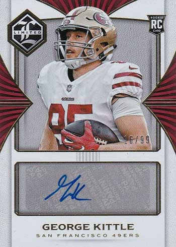 George Kittle Autographed Signed 49Ers 2017 Elite #109 Rookie Card Auto 10  Beckett Slabbed