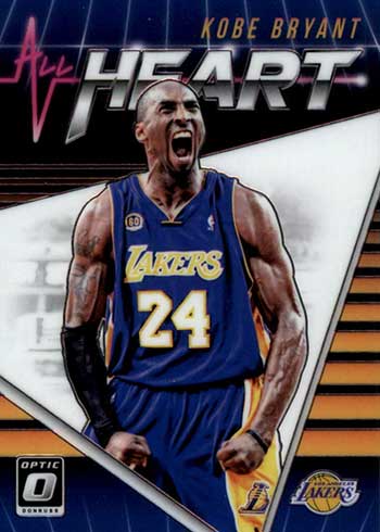 Kobe Bryant 2018 Panini Donruss Optic All-Heart Holo Basketball