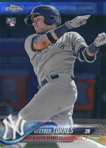 SOUTH BEND CUBS/NEW YORK YANKEES! GLEYBER TORRES 2015 1ST EVER PRINTED CHOICE ROOKIE CARD #25 
