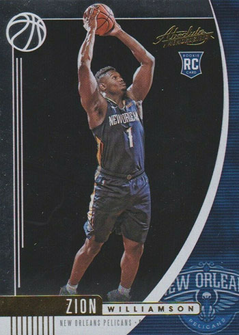 ZION WILLIAMSON ROOKIE CARD JERSEY #1 PELICANS RC 2019-20 Panini HOOPS  rookie rc