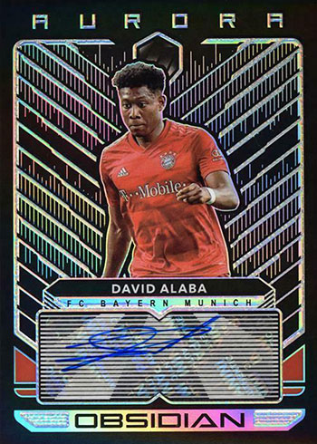 2019-20 Panini Obsidian Soccer Aurora Autographs David Alaba