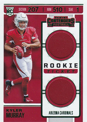 Kyler Murray 2022 Panini Contenders Winning Ticket Insert Cardinals