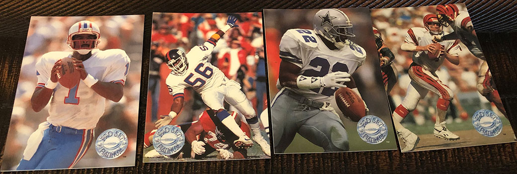 1991 Pro Set Platinum Football Emmitt Smith Card #25 Dallas Cowboys