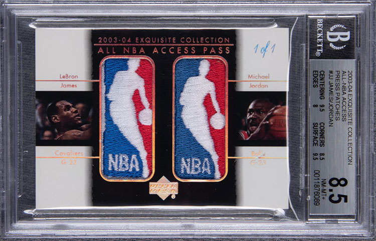 Top Michael Jordan & LeBron James Dual Autograph Cards