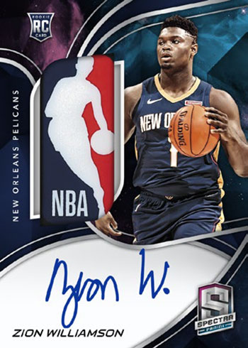2019-20 Panini Spectra Basketball Rookie Jersey Autograph Nebula Logoman