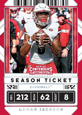 2020 Panini Contenders Draft Picks Football Base Season Ticket