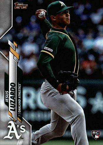  Jesus Luzardo baseball card rookie (Oakland Athletics) 2019  Topps Bowman Chrome #BCP96 : Sports & Outdoors