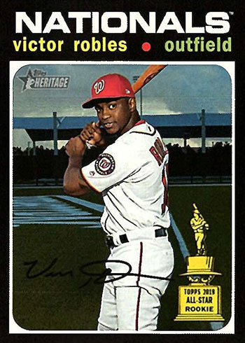 Victor Robles Signed Autographed 2018 Topps #83-85 35 Anniversary