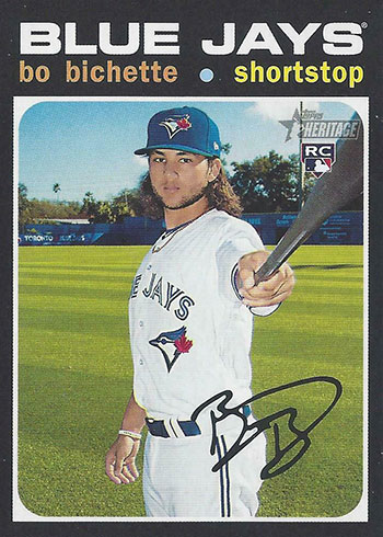  2019 Topps Heritage Minors Fantastic Feats #FF-11 Bo Bichette  RC Rookie Buffalo Bisons Baseball Trading Card : Collectibles & Fine Art