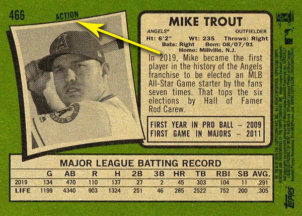 2017 Topps Heritage 450b Mike Trout Action Variation SP 125302 - Sportsnut  Cards