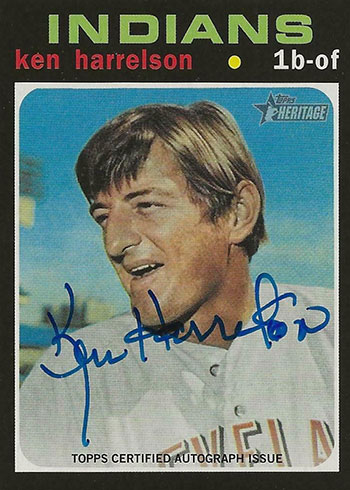 2020 Topps Heritage Baseball Real One Autographs Ken Harrelson