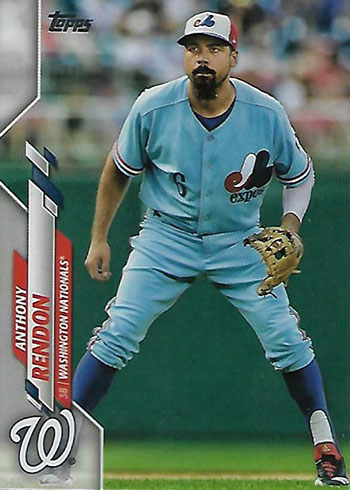 2020 Topps #239, 2019 World Series Highlights, Anthony Rendon, Nationals  NRMT