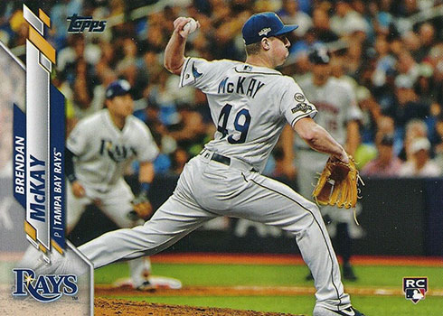 Brendan McKay Rookie 2020 Topps Archives #244 Tampa Bay Rays