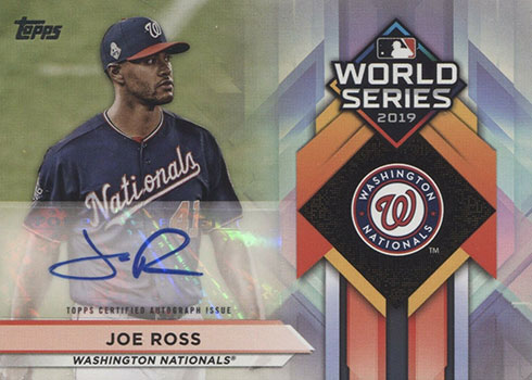 2020 Topps Series 1 Baseball World Series Champions Autographs Joe Ross