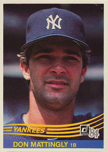 1984 Donruss Baseball Don Mattingly Rookie Card