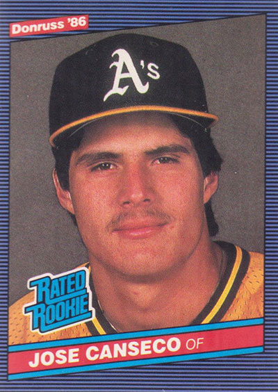 1986 Donruss Jose Canseco