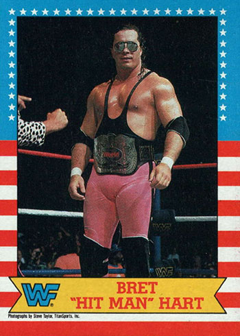 1987 Topps WWF Bret "Hit Man" Hart