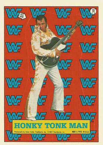 1987 Topps WWF Stickers Honky Tonk Man