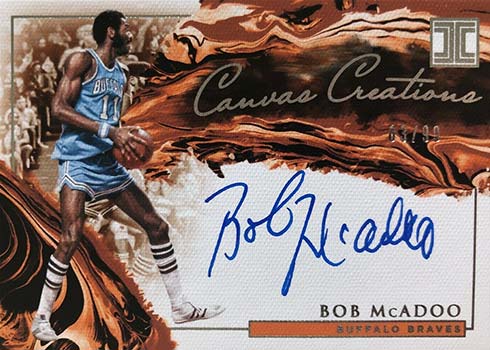 2019-20 Panini Impeccable Basketball Canvas Creations Bob McAdoo