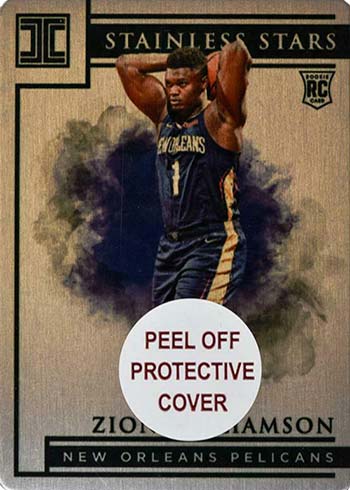 2019-20 Panini Impeccable Basketball Stainless Stars Zion Williamson