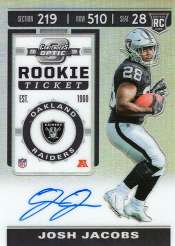 Jay Novacek 2019 Panini Contenders Optic Autographed Card #6/75