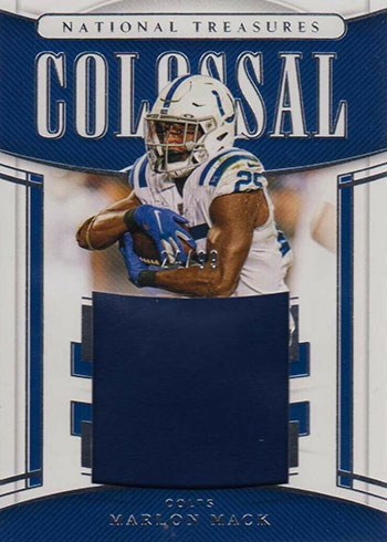 2019 National Treasure Colts Nfl Gear #D /10 Brissett, Mack, Campbell