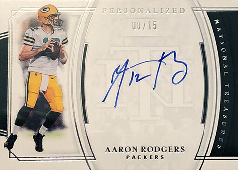 2022 Panini National Treasures Aaron Rodgers 1/1 NFL Prime Autograph