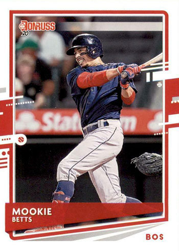 2020 Panini Donruss Photo Variation Holo Purple Mookie Betts