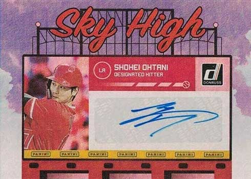 2020 Donruss Baseball Sky High Autographs Shohei Ohtani