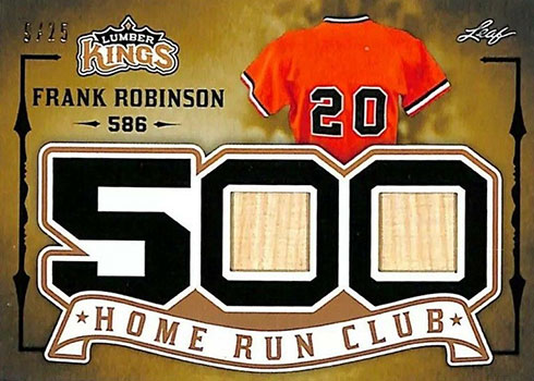 2020 Leaf Lumber Kings Baseball 500 Home Run Club Frank Robinson