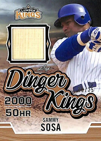 2020 Leaf Lumber Kings Baseball Dinger Kings Sammy Sosa