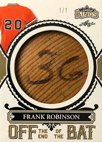 2020 Leaf Lumber Kings Baseball Off the End of the Bat Frank Robinson