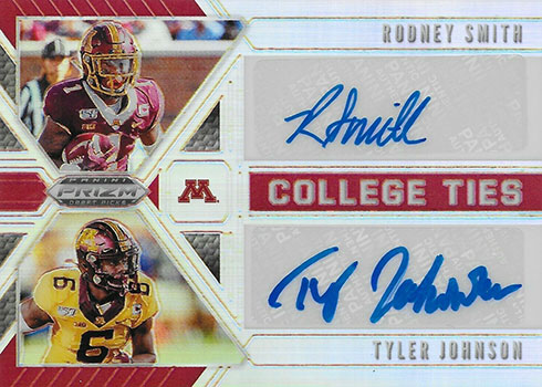 2020 Panini Prizm Draft Picks Football College Ties Autographs