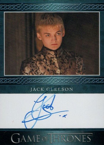 2020 Rittenhouse Game of Thrones Season 8 Blue Autographs Jack Gleeson