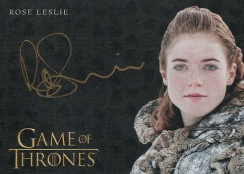 2020 Rittenhouse Game of Thrones Season 8 Rose Leslie Gold Autographs