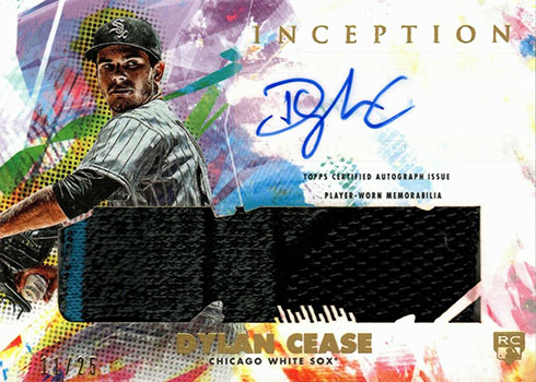 2020 Topps Inception Baseball Autograph Game Socks Dylan Cease
