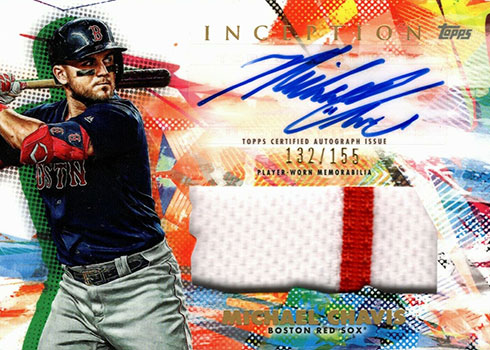 2020 Topps Inception Baseball Autograph Patch Michael Chavis