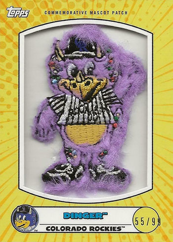 2020 Topps Opening Day Mascots #M-4 Dinger Colorado Rockies MLB Baseball  Card NM-MT