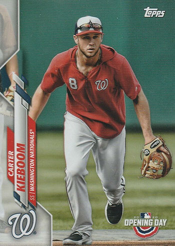 2020 Topps Opening Day Baseball Variations Carter Kieboom