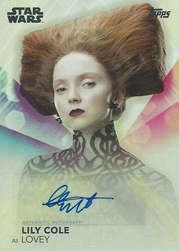 2020 Topps Women of Star Wars Lily Cole Autograph