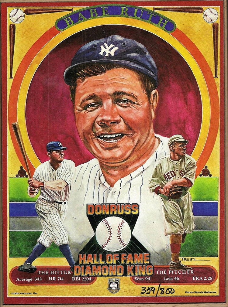 63 Babe Ruth 1982 Donruss / Leaf Piece Puzzle NEW! 