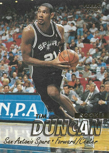 Tim Duncan - San Antonio Spurs 1997-98 Topps Stadium Club NBA