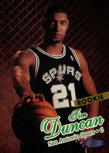 Tim Duncan Rookie Card Rankings and What's the Most Valuable