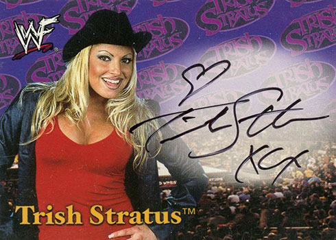 2001 Fleer WWF WrestleMania Trish Stratus National Convention Autograph