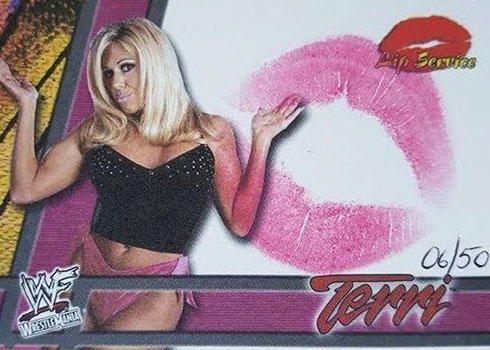 2001 Fleer WWF WrestleMania Lip Service Terri Runnels