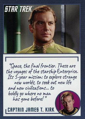 Star Trek TOS Archives & Inscriptions Base Card #1 Variant 22